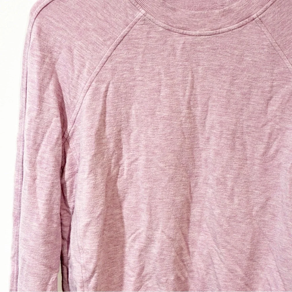Lululemon Close Comfort‎ Crewneck Heathered Pink Bliss Pullover